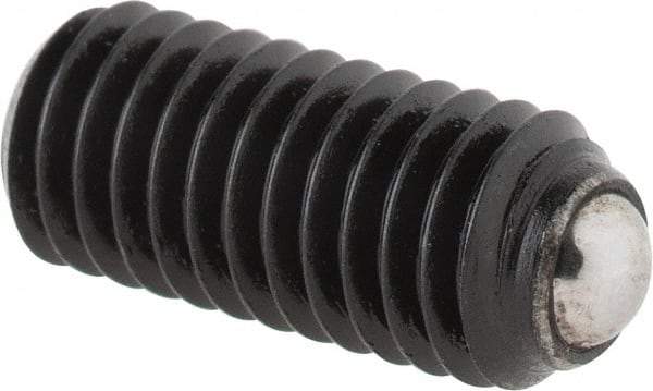 Gibraltar - 12mm OAL, Steel, Headless Rolling Ball End Clamping Screw - 1,011 Lb Max Load, 3mm Ball Diam - Benchmark Tooling