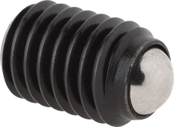 Gibraltar - 13.2mm OAL, Steel, Headless Rolling Ball End Clamping Screw - 3,272 Lb Max Load, 5.5mm Ball Diam - Benchmark Tooling