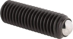 Gibraltar - 26.2mm OAL, Steel, Headless Rolling Ball End Clamping Screw - 3,272 Lb Max Load, 5.5mm Ball Diam - Benchmark Tooling