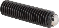 Gibraltar - 31.2mm OAL, Steel, Headless Rolling Ball End Clamping Screw - 3,272 Lb Max Load, 5.5mm Ball Diam - Benchmark Tooling
