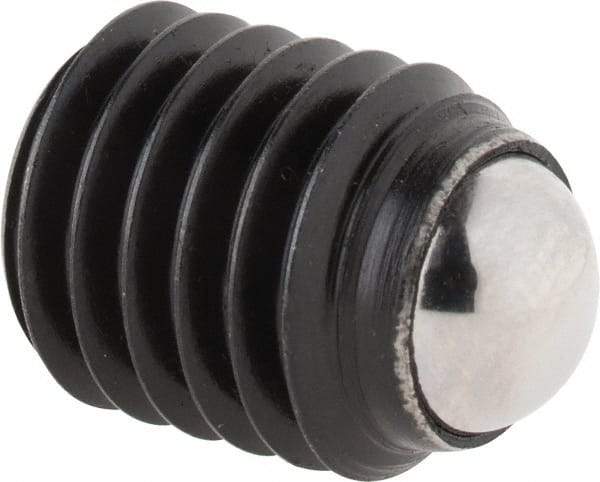 Gibraltar - 13.7mm OAL, Steel, Headless Rolling Ball End Clamping Screw - 4,496 Lb Max Load, 7mm Ball Diam - Benchmark Tooling