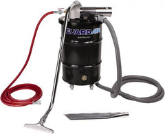 Guardair - 30 Gal Steel Tank, Air Powered Pneumatic Canister Wet/Dry Vacuum - 15 Peak hp, 20' Hose Fitting, Cartridge Filter, Accessories Included - Benchmark Tooling