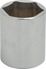 Proto - 1/2" Drive, Standard Hand Socket - 6 Points, 1-3/4" OAL, Chrome Finish - Benchmark Tooling