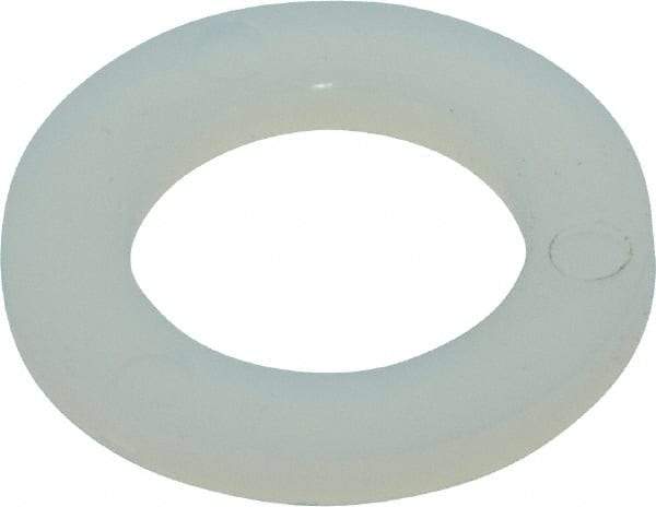 Made in USA - 3/8" Screw, Grade 6/6 Nylon Standard Flat Washer - 9.65mm ID x 5/8" OD, 1.57mm Thick - Benchmark Tooling