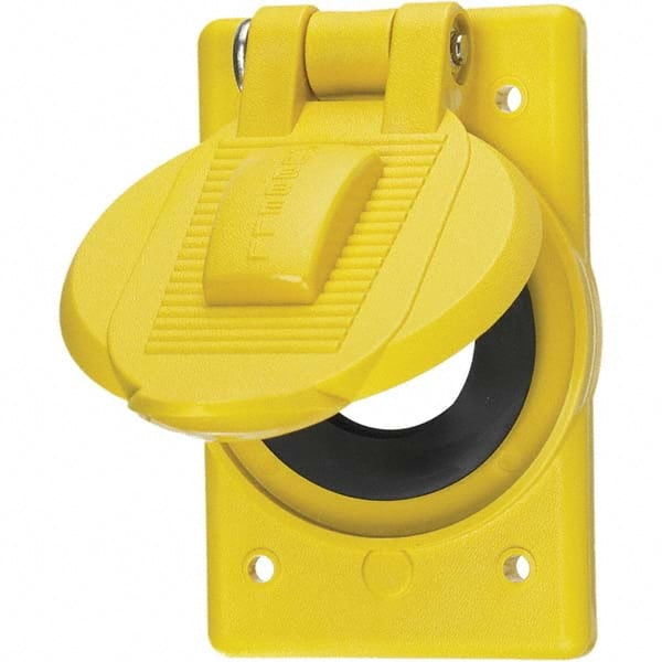 Hubbell Wiring Device-Kellems - Weatherproof Box Covers Cover Shape: Round Number of Holes in Outlet: 1 - Benchmark Tooling