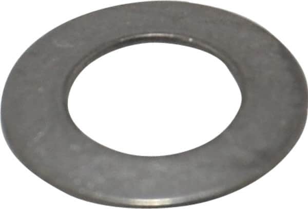 Gardner Spring - 1/4" Bolt, 0.255" ID, Grade 302 Stainless Steel, Belleville Disc Spring - 1/2" OD, 0.036" High, 0.022" Thick - Benchmark Tooling