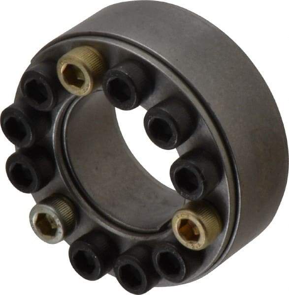 Climax Metal Products - M6 Thread, 1-1/4" Bore Diam, 2.362" OD, Shaft Locking Device - 12 Screws, 10,703 Lb Axial Load, 2.362" OAW, 0.669" Thrust Ring Width, 557 Ft/Lb Max Torque - Benchmark Tooling