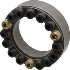 Climax Metal Products - M8 Thread, 2-7/16" Bore Diam, 3.74" OD, Shaft Locking Device - 16 Screws, 26,275 Lb Axial Load, 3.74" OAW, 0.787" Thrust Ring Width - Benchmark Tooling
