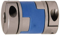 Lovejoy - 3/16" Max Bore Diam, Flexible Oldham Coupling - 0.789" OD, 1.3" OAL, Aluminum Hub with Polyacetal Insert, Order 2 Hubs with Same OD & 1 Insert for Complete Coupling - Benchmark Tooling