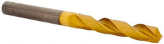 Guhring - 6.6mm 140° Solid Carbide Jobber Drill - TiN Finish, Right Hand Cut, Spiral Flute, Straight Shank, 83mm OAL, SU Point - Benchmark Tooling