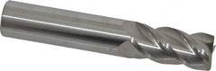 Accupro - 5/8", 4 Flute, Single End, Solid Carbide, 0.03" Corner Radius End Mill - 3-1/2" OAL, 40° Helix, Right Hand Flute, 1-1/4" LOC, Right Hand Cut - Benchmark Tooling