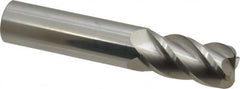 Accupro - 3/4", 4 Flute, Single End, Solid Carbide, 1/8" Corner Radius End Mill - 4" OAL, 40° Helix, Right Hand Flute, 1-1/2" LOC, Right Hand Cut - Benchmark Tooling