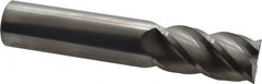 Accupro - 3/4", 4 Flute, Single End, Solid Carbide, 0.02" Corner Radius End Mill - 4" OAL, 40° Helix, Right Hand Flute, 1-1/2" LOC, Right Hand Cut - Benchmark Tooling