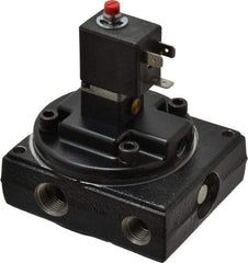 Norgren - 1.5 CV Rate, 1/4" NPT Inlet 1/4 Basic Valves - 1/4" NPT Inlet, Poppet Valve, Solenoid Actuator - Benchmark Tooling