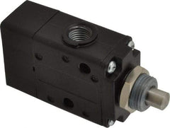 Norgren - 0.98 CV Rate, 1/4" NPT Inlet 3/2 Super Mechanical Valve - 1/4" NPT Inlet, Packed Spool Valve, Plunger Actuator - Benchmark Tooling