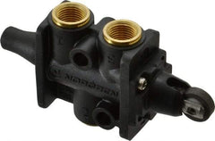 Norgren - 0.34 CV Rate, 1/8" NPT Inlet 3/2 Super Mechanical Valve - 1/8" NPT Inlet, Packed Spool Valve, Roller Actuator - Benchmark Tooling