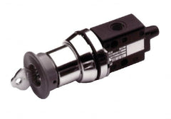 Norgren - 1/8" NPT Packed Spool Valve - Spring Activation, Shrouded Button, & 0.34 CV Rate - Benchmark Tooling