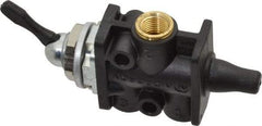 Norgren - 1/8" NPT Packed Spool Valve - Toggle Type, Lever Activation & 0.34 CV Rate - Benchmark Tooling