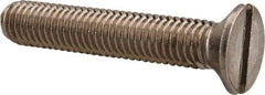 Value Collection - M8x1.25 Metric Coarse, 45mm OAL Slotted Drive Machine Screw - Flat Head, Grade 18-8 & A2 Stainless Steel, Uncoated, Without Washer - Benchmark Tooling