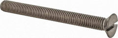 Value Collection - M8x1.25 Metric Coarse, 80mm OAL Slotted Drive Machine Screw - Flat Head, Grade 18-8 & A2 Stainless Steel, Uncoated, Without Washer - Benchmark Tooling