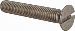 Value Collection - M10x1.50 Metric Coarse, 60mm OAL Slotted Drive Machine Screw - Flat Head, Grade 18-8 & A2 Stainless Steel, Uncoated, Without Washer - Benchmark Tooling