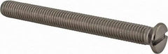 Value Collection - M10x1.50 Metric Coarse, 100mm OAL Slotted Drive Machine Screw - Flat Head, Grade 18-8 & A2 Stainless Steel, Uncoated, Without Washer - Benchmark Tooling