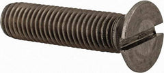 Value Collection - M12x1.75 Metric Coarse, 50mm OAL Slotted Drive Machine Screw - Flat Head, Grade 18-8 & A2 Stainless Steel, Uncoated, Without Washer - Benchmark Tooling
