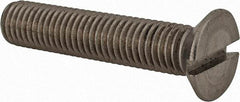 Value Collection - M12x1.75 Metric Coarse, 60mm OAL Slotted Drive Machine Screw - Flat Head, Grade 18-8 & A2 Stainless Steel, Uncoated, Without Washer - Benchmark Tooling