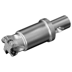 Iscar - 1-1/2" Cut Diam, 0.06" Max Depth, CF4 Modular Connection Indexable High-Feed End Mill - Screw Holding Method, FF WOMT Insert, FF EW-CF Toolholder, Through Coolant - Benchmark Tooling