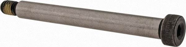 Value Collection - 3/8" Shoulder Diam x 3-1/4" Shoulder Length, 5/16-18 UNC, Hex Socket Shoulder Screw - 4140 Alloy Steel with Nylon Locking Patch, 1/4" Head Height x 9/16" Head Diam - Benchmark Tooling