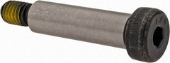 Value Collection - 1/2" Shoulder Diam x 1-3/4" Shoulder Length, 3/8-16 UNC, Hex Socket Shoulder Screw - 4140 Alloy Steel with Nylon Locking Patch, 5/16" Head Height x 3/4" Head Diam - Benchmark Tooling