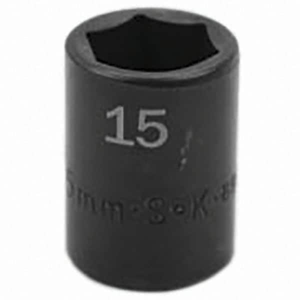 SK - Impact Socket - 3/8"DR 15MM IMPACT SOCKET - Benchmark Tooling