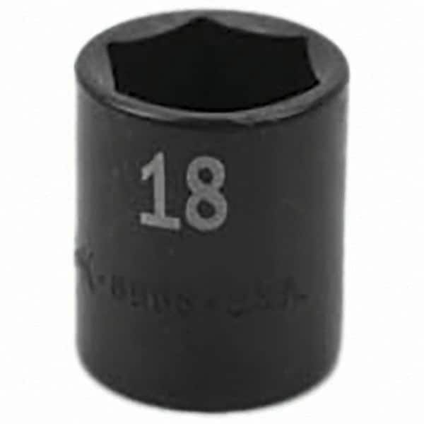 SK - Impact Socket - 3/8"DR 18MM IMPACT SOCKET - Benchmark Tooling