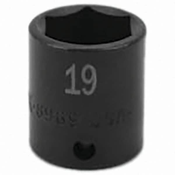SK - Impact Socket - 3/8"DR 19MM IMPACT SOCKET - Benchmark Tooling