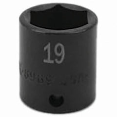 SK - Impact Socket - 3/8"DR 19MM IMPACT SOCKET - Benchmark Tooling