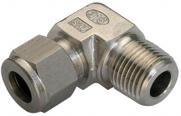 Ham-Let - 5/16" OD, Grade 316Stainless Steel Male Elbow - Comp x MNPT Ends - Benchmark Tooling