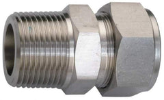 Ham-Let - 1" OD, Grade 316Stainless Steel Male Connector - Comp x MNPT Ends - Benchmark Tooling