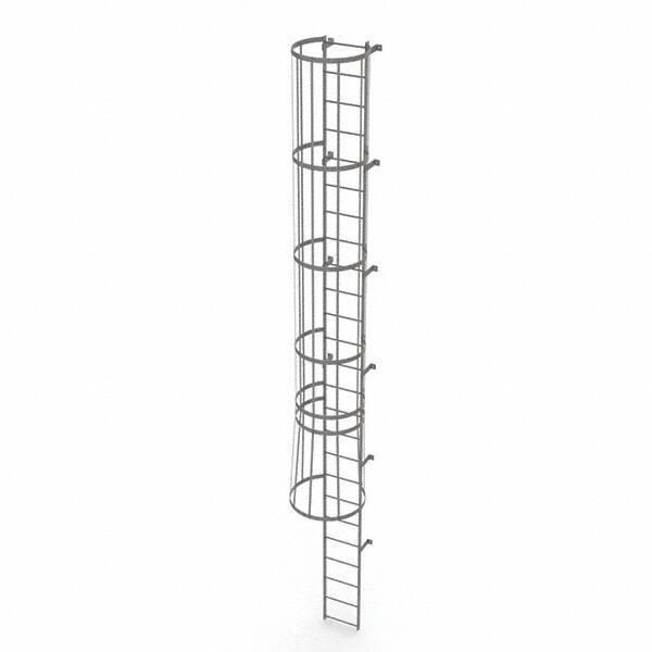 TRI-ARC - Rolling & Wall Mounted Ladders & Platforms Type: Fixed Ladder Style: Safety Cage - Benchmark Tooling