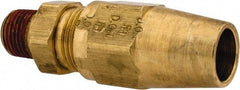 Parker - 3/8" OD, Brass Male Connector - 400 Max Working psi, -65 to 250°F, Comp x MNPT Ends - Benchmark Tooling