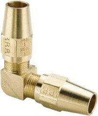 Parker - 5/8" OD, Brass Union Elbow - 400 Max Working psi, -65 to 250°F, Comp x Comp Ends - Benchmark Tooling