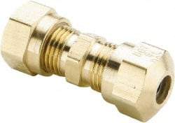Parker - 3/8" OD, Brass Union - 150 Max Working psi, -40 to 200°F, Comp x Comp Ends - Benchmark Tooling