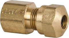 Parker - 1/4" OD, Brass Female Connector - 150 Max Working psi, -40 to 200°F, Comp x FNPT Ends - Benchmark Tooling