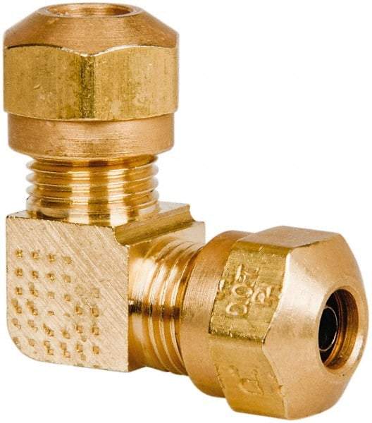 Parker - 5/8" OD, Brass Union Elbow - 150 Max Working psi, -40 to 200°F, Comp x Comp Ends - Benchmark Tooling