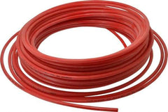 Coilhose Pneumatics - 11/64" ID x 1/4" OD, 0.04" Wall Thickness, 100' Long, Nylon 11 Tube - Red, 150 Max psi - Benchmark Tooling