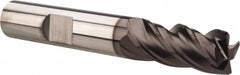 SGS - 3/8", 4 Flute, Single End, Solid Carbide, 0.02" Corner Radius End Mill - 2-1/2" OAL, Right Hand Flute, 7/8" LOC, Right Hand Cut - Benchmark Tooling