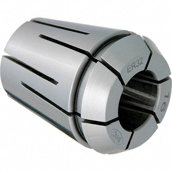 Techniks - 17.5mm ER32 Coolant Collet - 1.575" OAL, 1.3" Overall Diam - Exact Industrial Supply