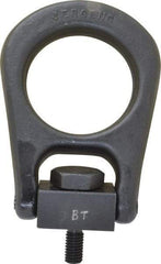 Jergens - 2,500 Lb Load Capacity Forged Center Pull Hoist Ring - 28 Ft/Lb Torque, 1/2 - 13 Thread, Alloy Steel - Benchmark Tooling