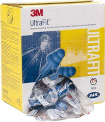 3M - Metal Detectable, Reusable, Corded, 25 dB, Flange Earplugs - Blue, 100 Pairs - Benchmark Tooling