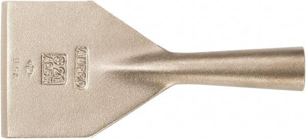 Ampco - Stiff Aluminum Bronze Alloy Chisel Scraper - 3" Blade Width x 1-1/2" Blade Length - Benchmark Tooling