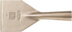 Ampco - Stiff Aluminum Bronze Alloy Chisel Scraper - 3" Blade Width x 1-1/2" Blade Length - Benchmark Tooling